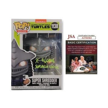 Signed Funko Pop TMNT  Super Shredder 1138 Signed Kevin Nash, Verzenden