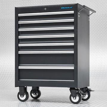 Datona Gereedschapswagen 7 lades met quick lock - mat zwart, Ophalen of Verzenden