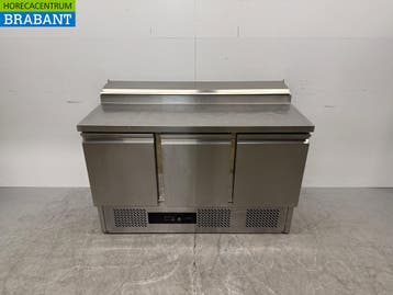 RVS Combisteel Saladette Koelwerkbank 3 Deuren 137 cm 230V, Ophalen of Verzenden