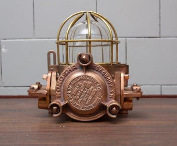 Kokosha - Lampe de table - Acier, Verre, Laiton, Porcelaine, Antiek en Kunst