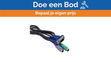 Bieden: Aten 2L-5202P PS/2 KVM Cable 1.8m with 3-in-1 SPHD, Ophalen of Verzenden, Nieuw