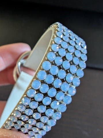 Beeld, Daniel Swarovski armband white opal - 6 cm - Metaal,