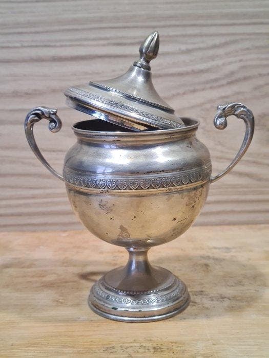 Suikerpot - .800 zilver, Antiquités & Art, Antiquités | Argent & Or