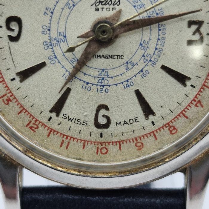Basis - Chrono Stop - Sans prix de réserve - Homme - 1952, Handtassen en Accessoires, Horloges | Heren
