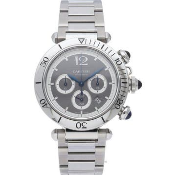 Cartier - Pasha de Cartier Chronograph Watch 1.6 Gray -, Nieuw
