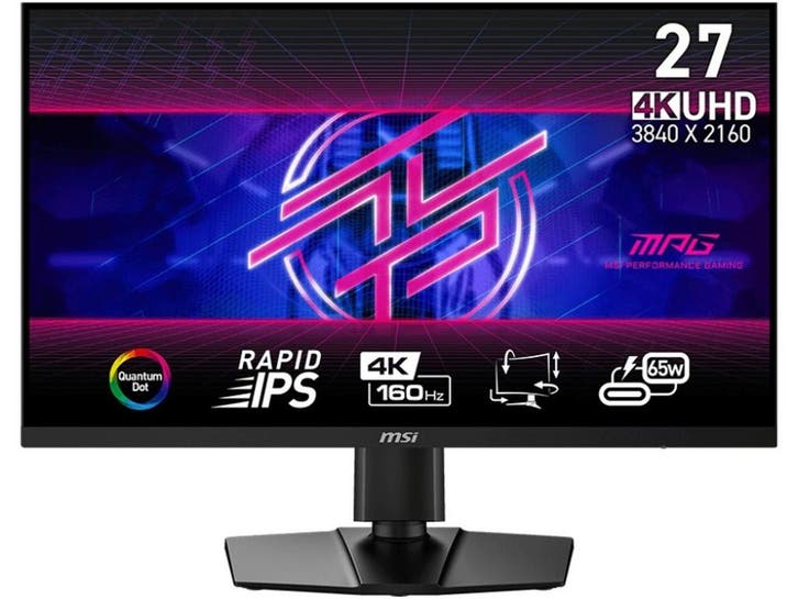 MSI MPG 274URFDE - Monitor - 27 4K 160Hz IPS - Zwart, Informatique & Logiciels, Moniteurs, Envoi
