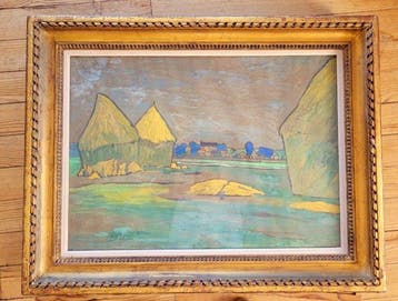 French School (XX), In the manner of Raoul Dufy - Meules de, Antiquités & Art