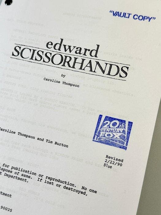 Edward Scissorhands - Tim Burton - Johnny Depp - 20th, Collections, Cinéma & Télévision