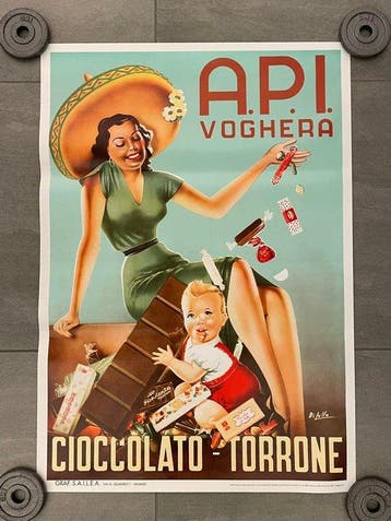 Di Lullo - A.P.I. Voghera, Cioccolato - Torrone - Années, Antiquités & Art, Art | Dessins & Photographie
