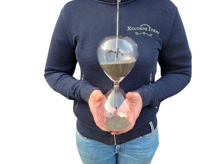 Zandloper - Glas - 2026 - XL, Antiek en Kunst, Curiosa en Brocante