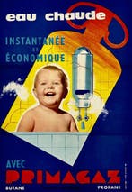 S.E.T.E.P. Paris - Affiche publicitaire originale Primagaz –