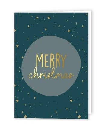 10 Kerstkaart met envelop - merry christmas - kerst - eng..., Diversen, Wenskaarten, Verzenden, Nieuw