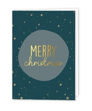 10 Kerstkaart met envelop - merry christmas - kerst - eng..., Diversen, Wenskaarten, Nieuw, Verzenden
