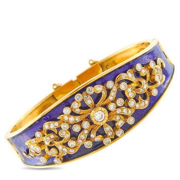 Armband - 18 karaat Geel goud, Antiek 18K geelgouden bangle, Nieuw