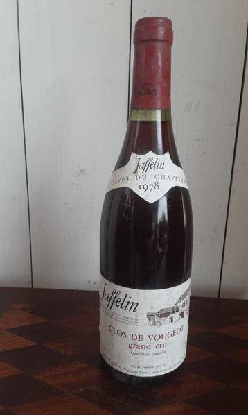 1978 Maison Jaffelin - Clos Vougeot Grand Cru - 1 Bouteille, Nieuw