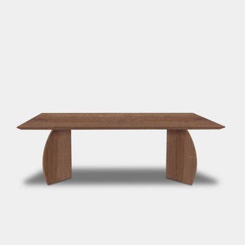 Tafel Rechthoekig Eikenhout  Driehoek  260x100, Nieuw