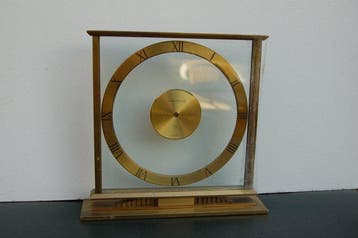 Bureauklok - Jaeger-LeCoultre - Messing, Glas - 1930-1940, Antiek en Kunst, Antiek | Klokken