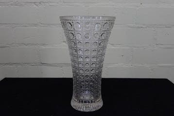 Val Saint Lambert - vintage geslepen vaas glas - Vase -, Antiek en Kunst