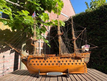 Modelschip - HMS Victory - 120 cm lang. - Uiterst, Kinderen en Baby's, Nieuw