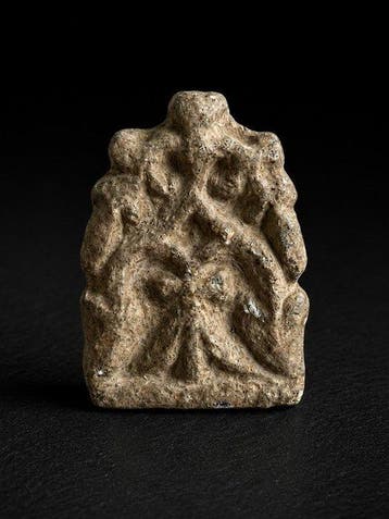 Laat-Romeins / Vroeg-Byzantijns Tin Figuur - 3.8 cm (Zonder, Antiek en Kunst