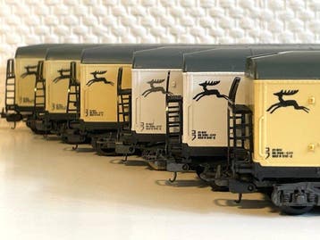 Lima H0 - 3196 - Modeltrein goederenwagonset (6) - 1,5 meter, Hobby en Vrije tijd, Nieuw