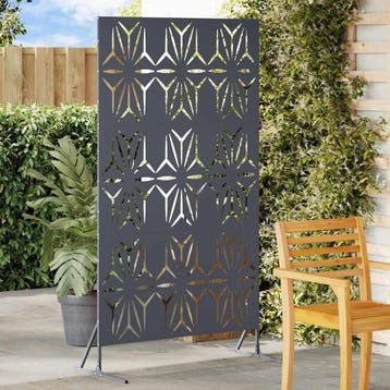 vidaXL Privacyscherm 100 x 50 x 180 cm Staal Antraciet, Tuin en Terras, Verzenden, Nieuw