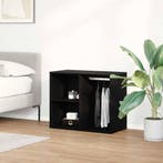 vidaXL Cosmetiek Kast Zwart Eiken 80 x 40 x 65 cm Bewerkt, Verzenden, Nieuw
