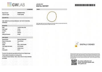Zonder minimumprijs - Armband - 14 karaat Geel goud -, Nieuw