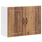 vidaXL Keukenbovenkast Lucca bewerkt hout oud houtkleurig, Verzenden, Nieuw