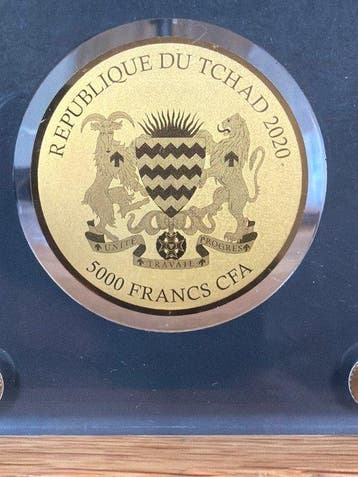 Tsjaad. 5000 Francs Subtropische Zone 1/200 oz (.999), Postzegels en Munten