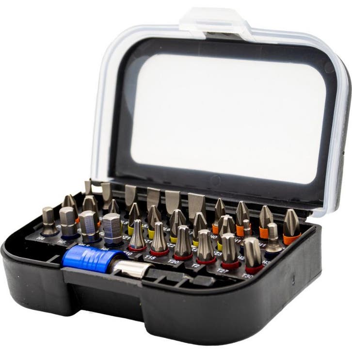 Labor Bitset 31-delig met magneetbithouder, Doe-het-zelf en Bouw, Ventilatie en Afzuiging, Nieuw, Verzenden