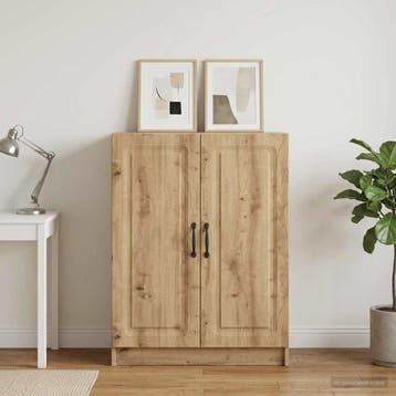 vidaXL Dressoir Artisanaal eiken 66 x 34,5 x 87 cm Bewerkt, Verzenden, Nieuw