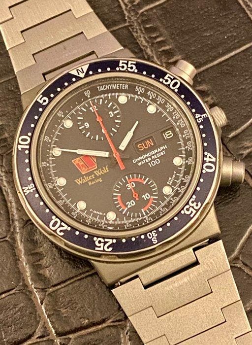 Citizen - Walter Wolf Racing Titanium Automatic Chronograph, Bijoux, Sacs & Beauté, Montres | Hommes