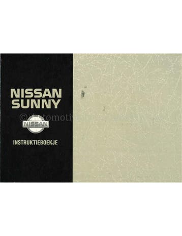 1993 NISSAN SUNNY INSTRUCTIEBOEKJE NEDERLANDS