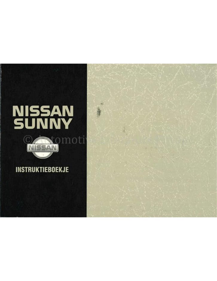 1993 NISSAN SUNNY INSTRUCTIEBOEKJE NEDERLANDS, Auto diversen, Handleidingen en Instructieboekjes