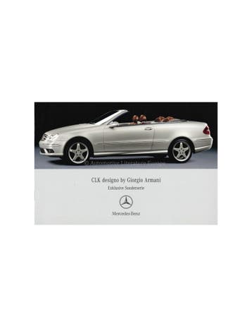 2004 MERCEDES BENZ CLK CABRIOLET DESIGNO BY GIORGIO ARMANI.., Ophalen of Verzenden, Nieuw