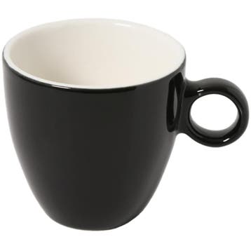 Koffiekopjes | APPLE | Porselein | Zwart | 19cl | 12 Stuks, Zakelijke goederen, Verzenden, Nieuw in verpakking