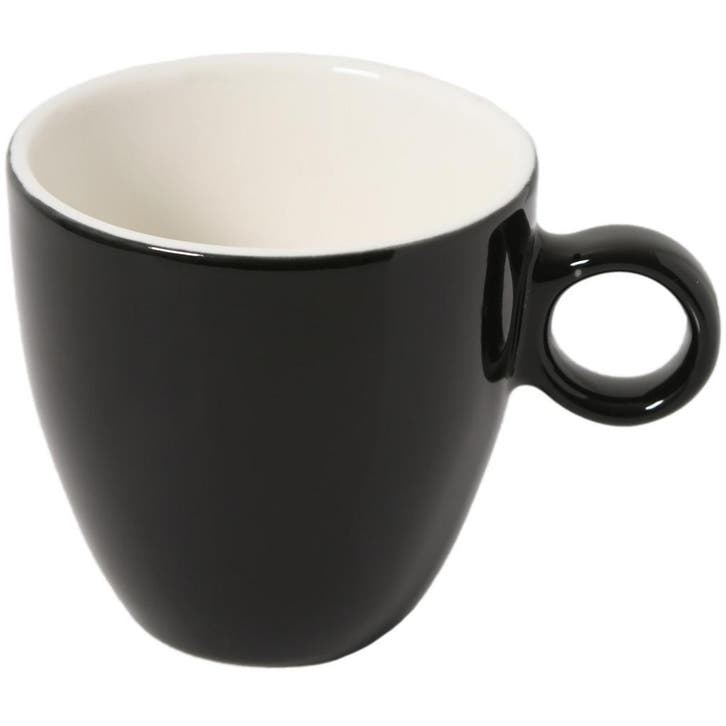 Koffiekopjes | APPLE | Porselein | Zwart | 19cl | 12 Stuks, Zakelijke goederen, Horeca | Keukenapparatuur, Nieuw in verpakking