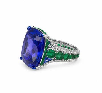 Bague de cocktail - 18 carats Or jaune - 37.94ct. tw.
