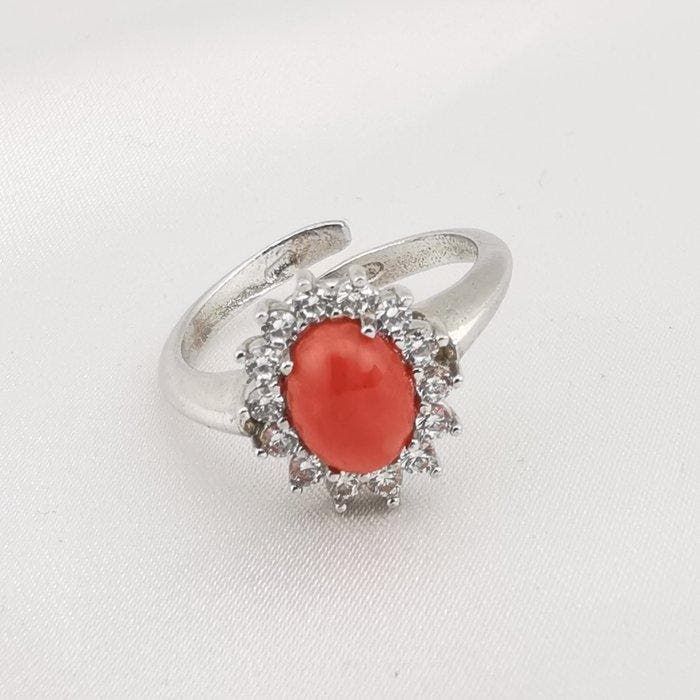 Koraal - Argento 925 - Ring, Collections, Minéraux & Fossiles