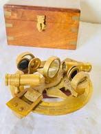 Sextant - Messing - navigation , scientifique et optique ,, Antiek en Kunst