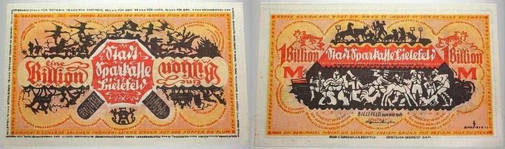 1 Billion Mark 1922-12-15 Stadtsparkasse Bielefeld, Postzegels en Munten, Munten | Nederland, Verzenden