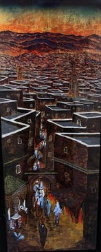 Andre Laurent (1912-2009) - Escena urbana orientalista, Antiquités & Art, Art | Peinture | Moderne