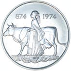 IJsland. 500 & 1000 Krónur ND-1974 set van 2 munten 1st