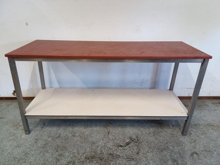 RVS Snijtafel - B160 x D60 x H82 cm, Articles professionnels, Horeca | Équipement de cuisine