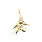Gouden harlekijn hanger (Hanger of bedel), Handtassen en Accessoires, Bedels, Ophalen of Verzenden, Gebruikt, Goud, Overige merken