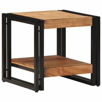 vidaXL Salontafel Bruin 40 x 40 x 38 cm Massief Acacia Hout, Verzenden, Nieuw