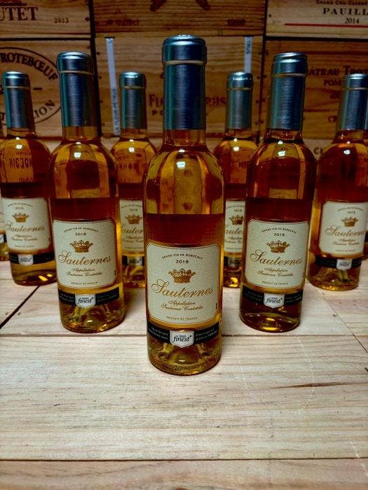2018 Propriétaire Château Laville - Sauternes - 12 Halve, Verzamelen, Wijnen