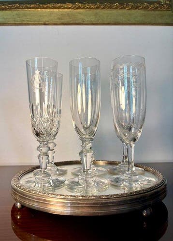 Baccarat - Champagneglas (6) - Kristal