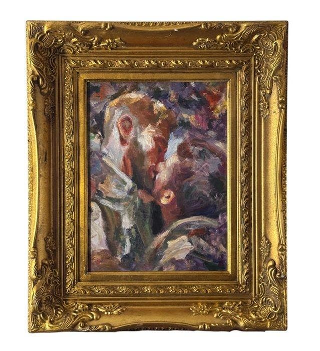 Italiaanse school (XX) - Il bacio, Antiquités & Art, Art | Peinture | Classique